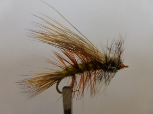 Size 12 Stimulator Olive Barbless